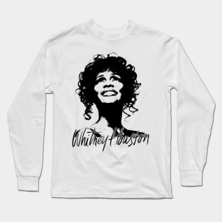 Whitney Houston 80s 90s Music Singer Long Sleeve T-Shirt